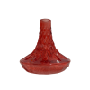 Vas sticla ,rosu,pentru narghilea medie