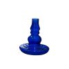 Vas de sticla ,albastru ,pentru narghilea mare
