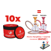 PROMO75: 10 Arome + 1 Picnic Narghilea + Transport (gratuit)
